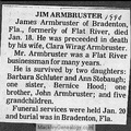 Obituary-ARMBRUSTER James E