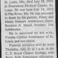 Obituary-ARMBRUSTER John Henry