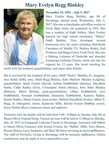 Obituary-BINKLEY Mary Evelyn (Regg)