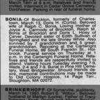 Obituary-BONIA Doris Helen (Curtis)