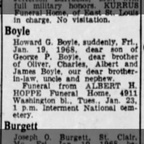 Obituary-BOYLE Howard George