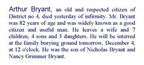 Obituary-BRYANT Chester Arthur