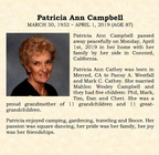 Obituary-CAMPBELL Patricia Ann (Cathey)
