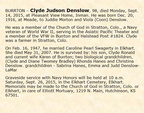 Obituary-DENSLOW Clyde Judson