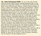 Obituary-DILLE Dr John Emmanuel