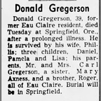Obituary-GREGERSON Donald Carl