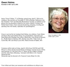 Obituary-HELMS Janice Gwendolyn (Twomey)