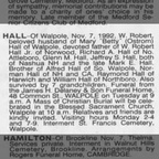 Obituary-HALL W Robert