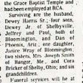 Obituary-HARRIS Beatrice Winifred (Miller)