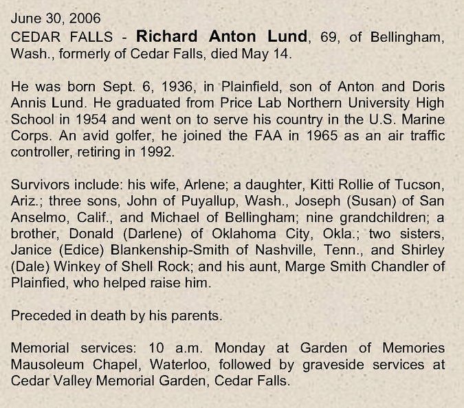 Obituary-LUND Richard Anton.png