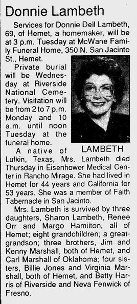 Obituary-LAMBETH Donnie Dell (Marshall).jpg