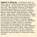 Obituary-MURRAY James Joseph