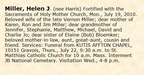 Obituary-MILLER Helen Jeanne (Harris)