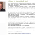 Obituary-REED Marvin Claude
