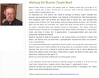 Obituary-REED Marvin Claude