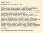Obituary-TWOMEY Opal Lorine (Worley)