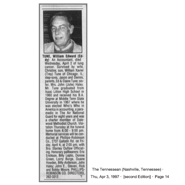 Obituary-TUNE William Edward Jr.png