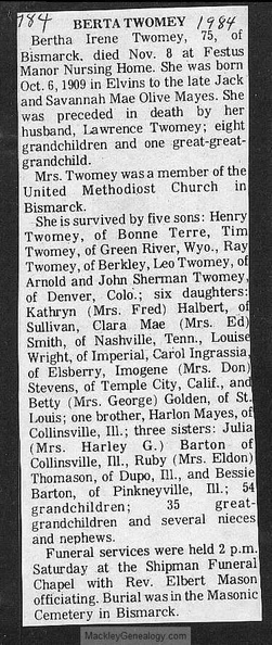 Obituary-TWOMEY Bertha Irene (Mayes).jpg