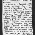 Obituary-TWOMEY Bertha Irene (Mayes)
