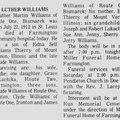 Obituary-WILLIAMS Luther Martin