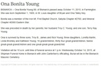 Obituary-YOUNG Ona Bonita (Key)