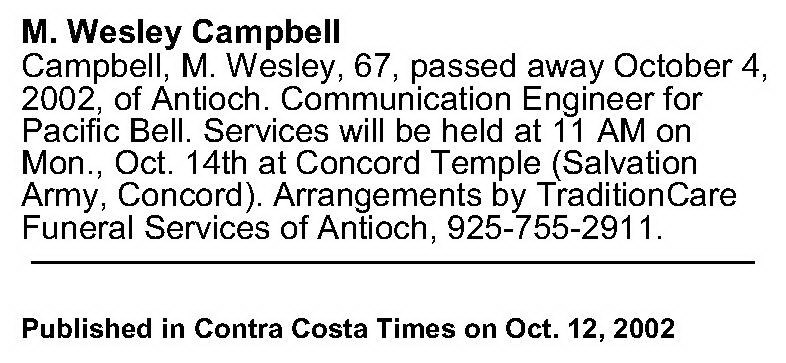 Obituary-CAMPBELL Mahon Wesley.jpg