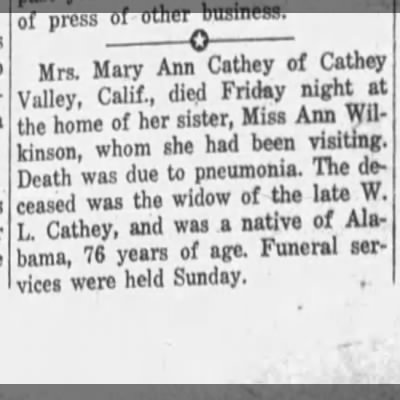 Obituary-CATHEY Mary Ann (Wilkerson).jpg