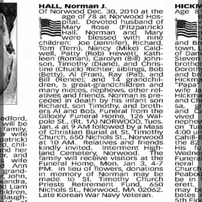 Obituary-HALL Norman Joseph.jpg