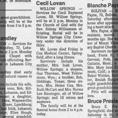 Obituary-LOVAN Cecil Raymond.jpg