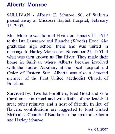 Obituary-MONROE Alberta Estelle (Hood).jpg