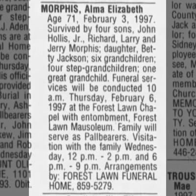 Obituary-MORPHIS Alma Elizabeth (Brown).jpg