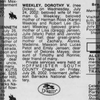 Obituary-WEEKLEY Dorothy Viola (Dickey).jpg